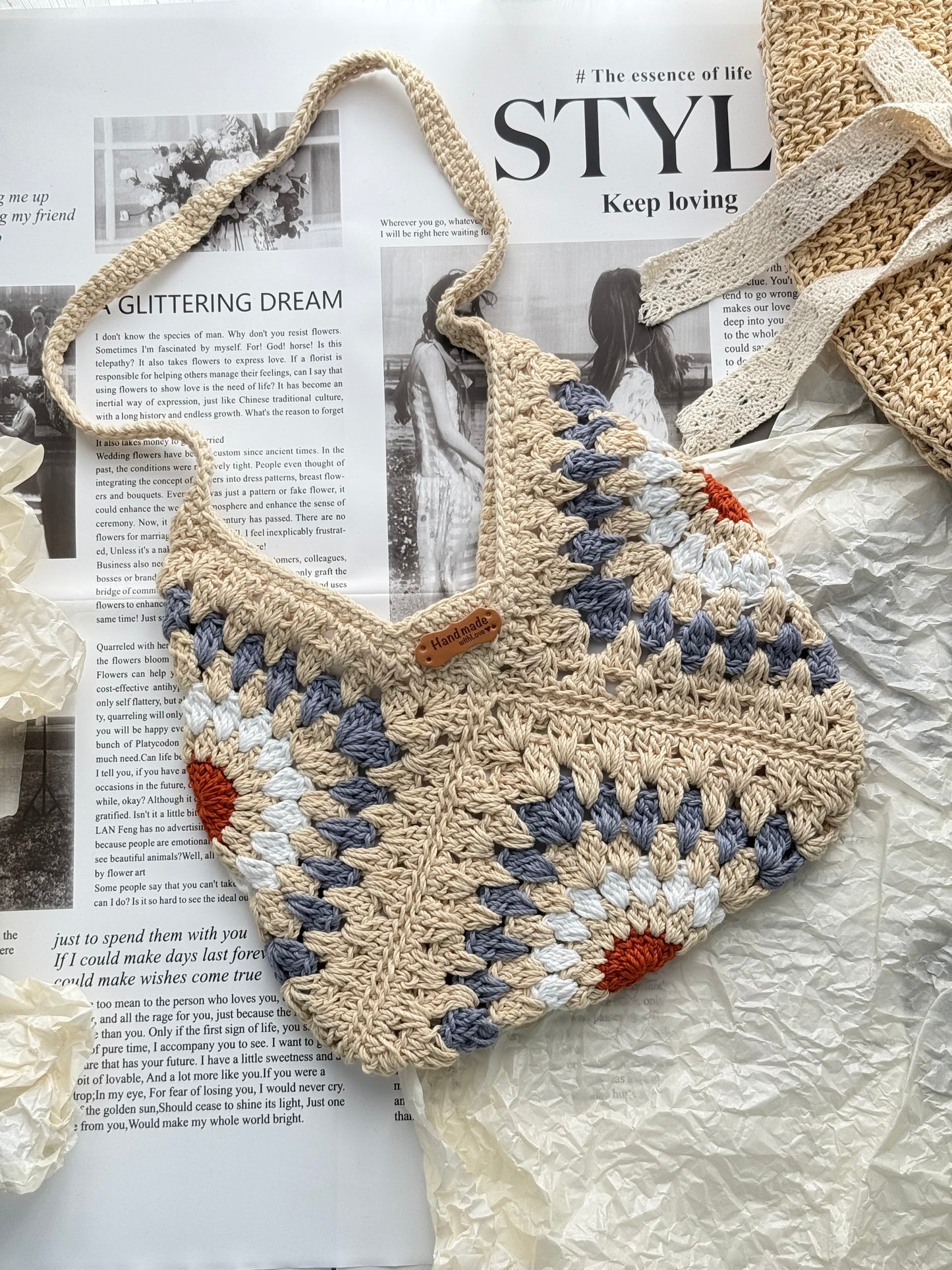 Sable Flower Handmade Crochet bag