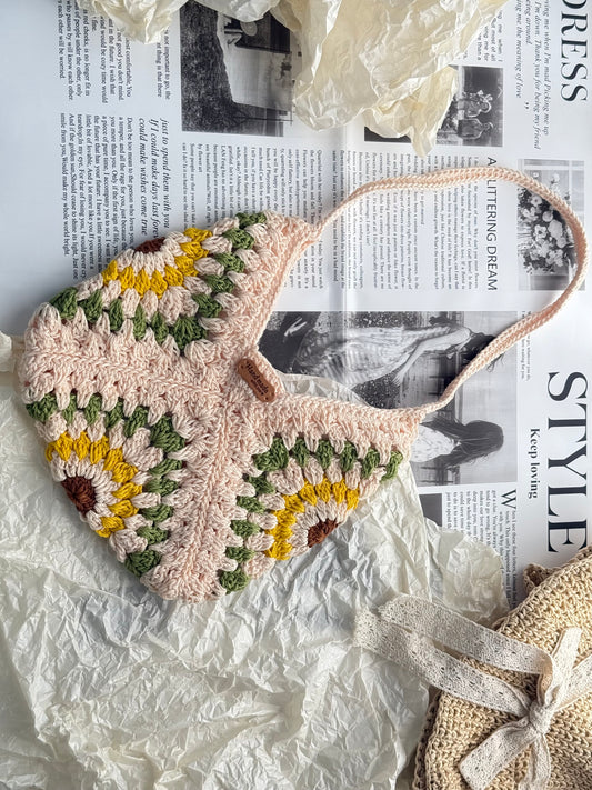 Flower Crochet Handmade bag