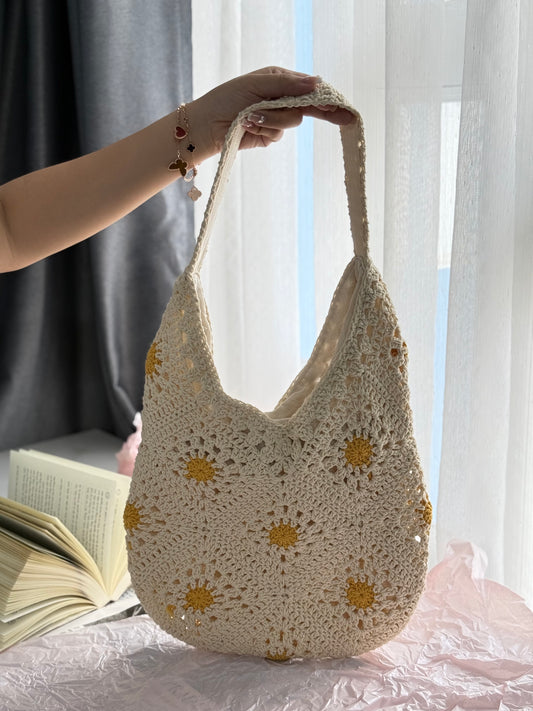 Sand Flower Handmade Crochet bag